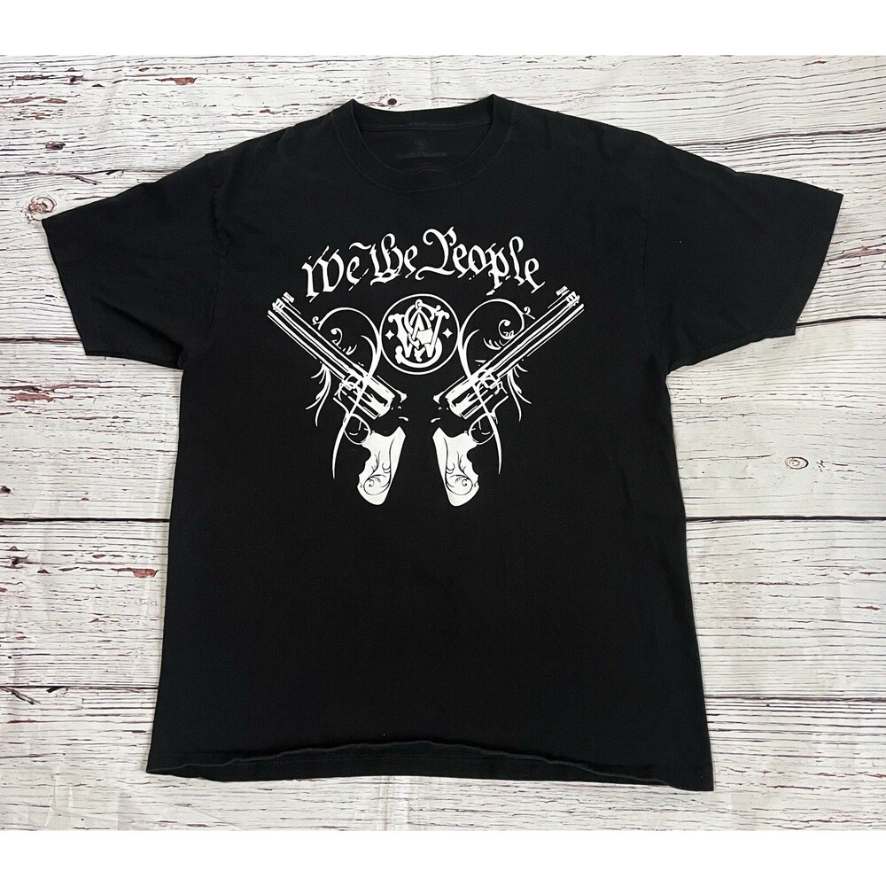 Smith & Wesson We The People T Shirt Logo Black Size XL Extra Large